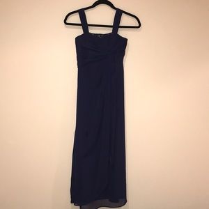 Navy formal Long kids dress
